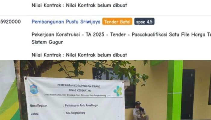 SPSE Catat Tender Batal, Tapi Pekerjaan Tetap Jalan: Proyek Rawa Bangun Dipertanyakan Masyarakat 
